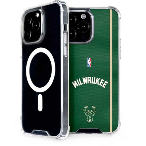 NBA Milwaukee Bucks Jersey iPhone 15 Pro Max MagSafe Case